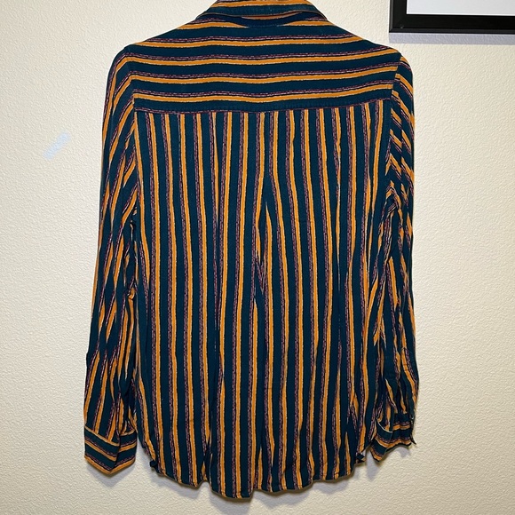Velvet Heart Multicolor Striped Shirt size xl - Picture 4 of 4